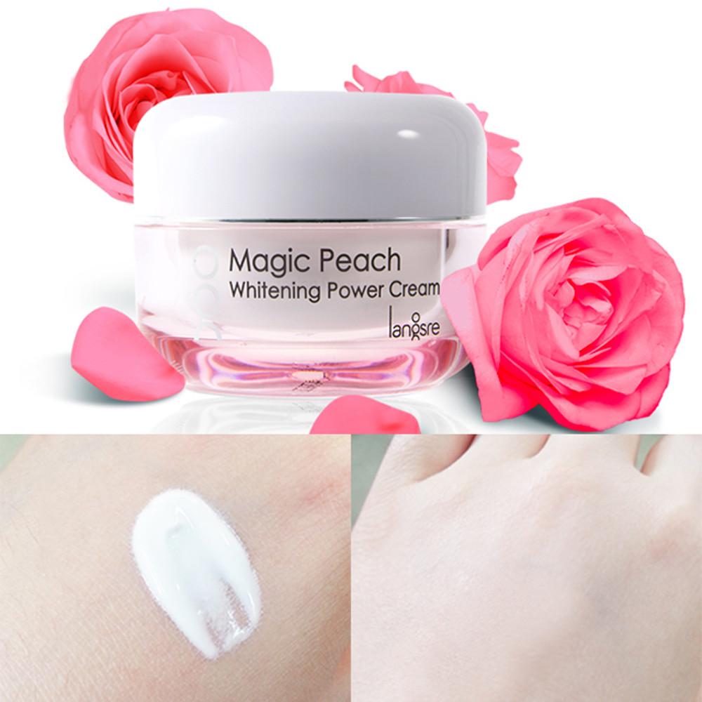 랑스레 매직피치 화이트닝 파워 미백 톤업크림 기미 잡티 색소침착 50ml