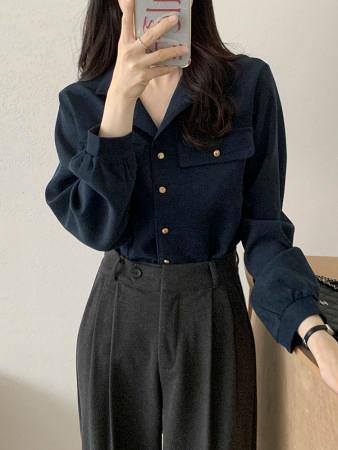 이런 상품 어때요? [무배] 피어 기모 오픈카라 셔츠 블라우스