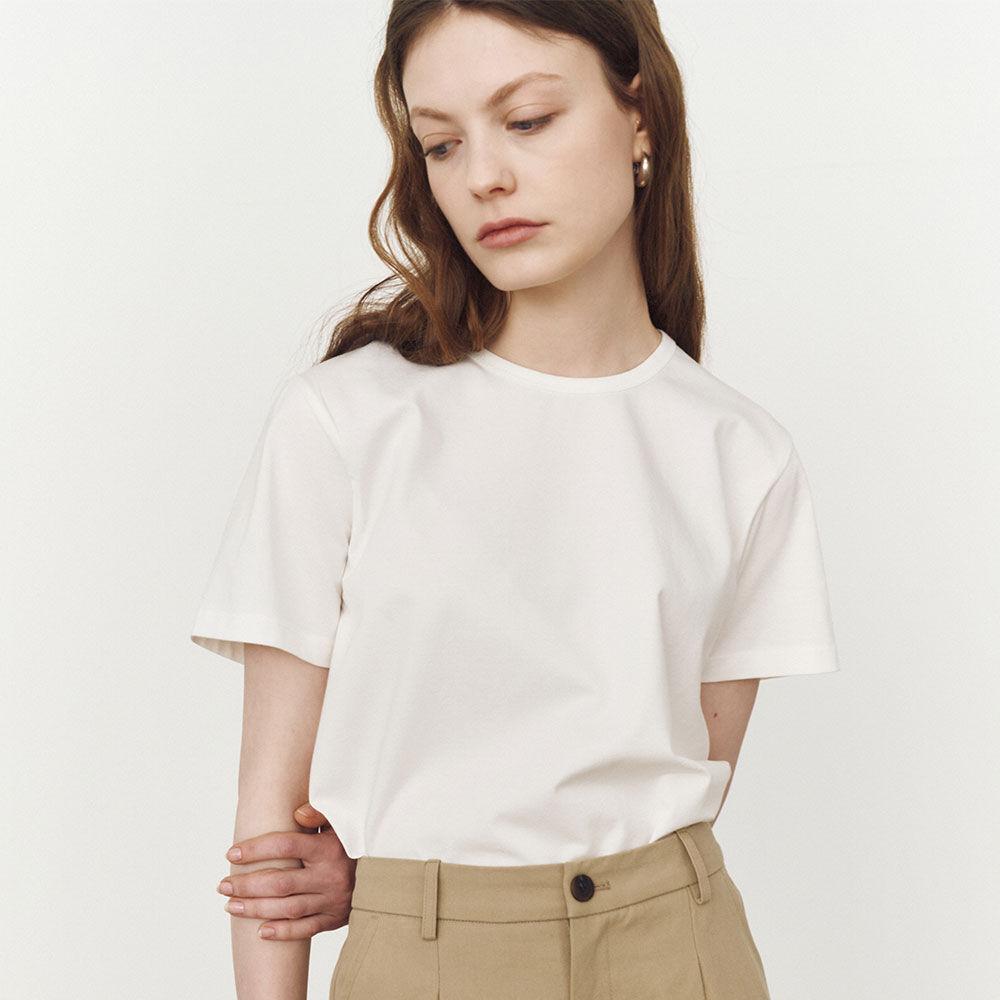 22SS Silket Basic T-Shirts / white