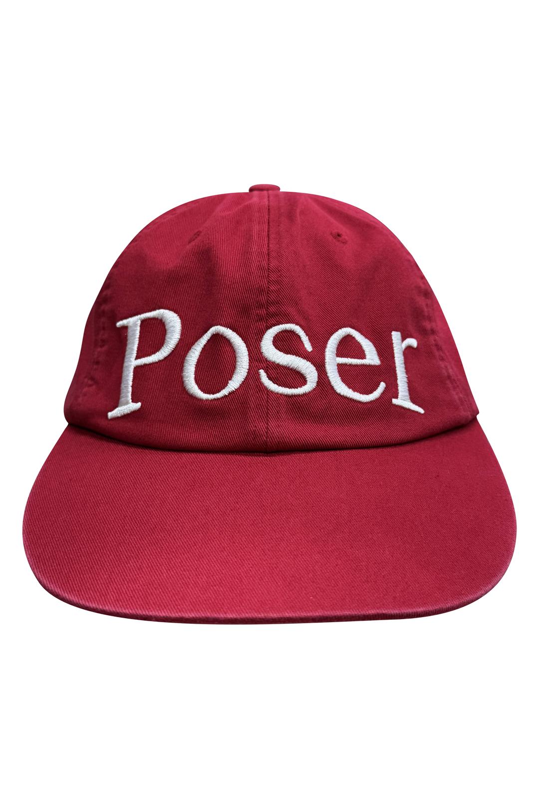'Poser\' vintage cap, vintage-red