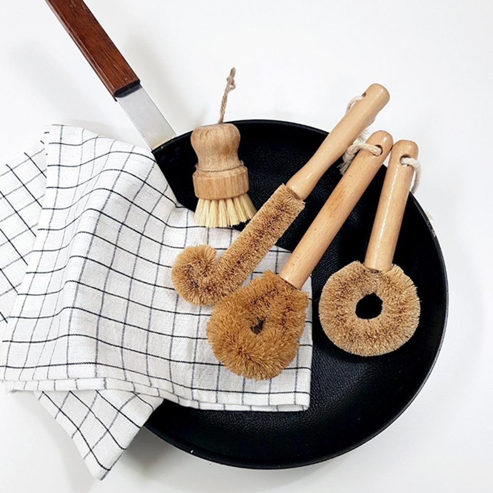 스케치룸 천연 코코넛 주방 브러쉬 4종 야자 청소솔 도넛