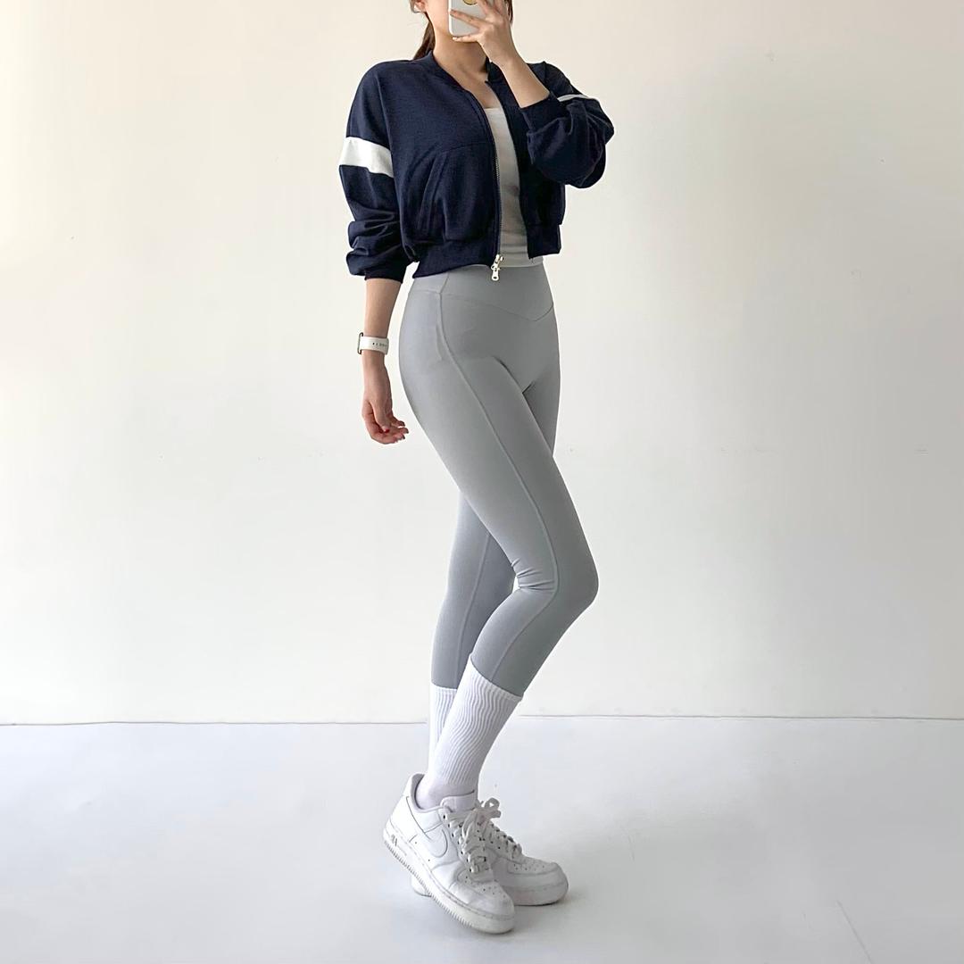 [무료배송]노카라 바시티 크롭 숏 야구점퍼 봄 자켓 투웨이 집업 운동복 요가 필라테스 헬스