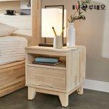 보루네오하우스 앳홈 편백나무 침대 협탁 편백나무원목