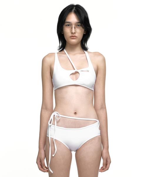 나체(NACHE)  CUT-OUT PULLED BIKINI WHITE - 사이즈 & 후기 | 무신사