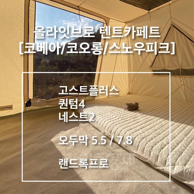 올라잇브로 캠핑카페트 코베아 네스트 고스트플러스 스노우피크 랜드록 오두막 특대형 캠핑러그