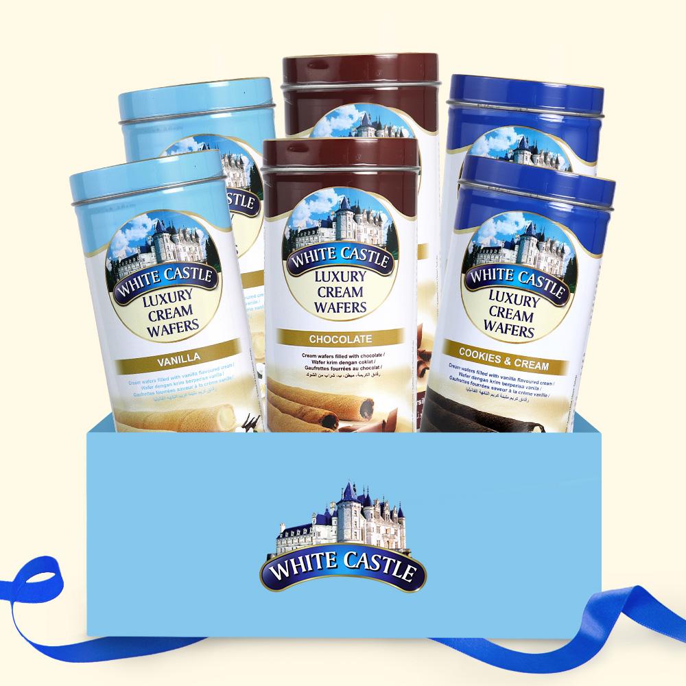 [화이트캐슬] 럭셔리웨이퍼 100g x 6개 / 3가지맛(바닐라,초콜릿,쿠키앤크림)