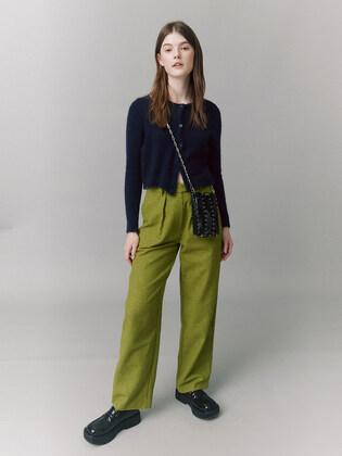 [단독]High-Wool Wide pants