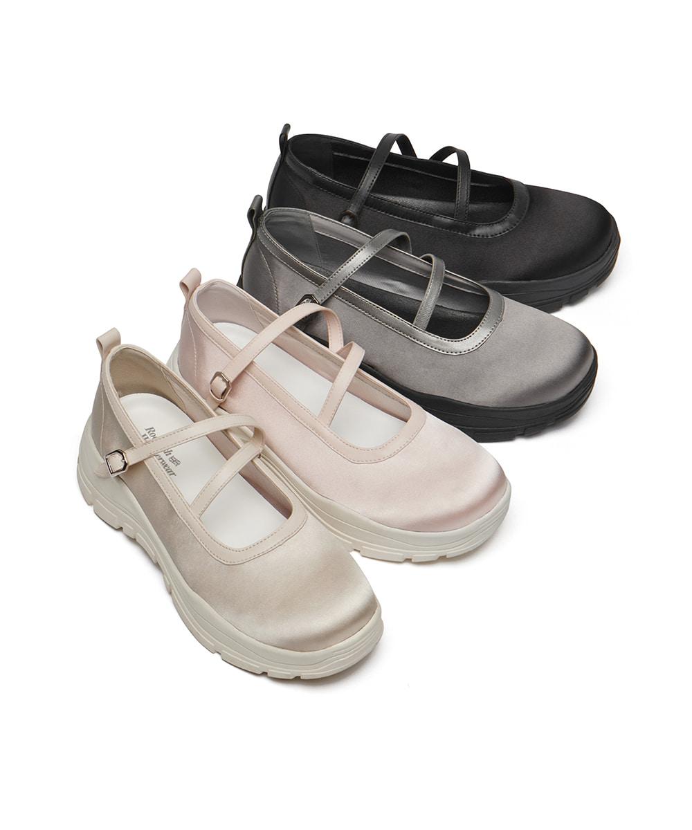 [소쟌 착용][일부컬러 05.14이내 출고] FLATFORM Z-STRAP MARYJANES - 4 colors