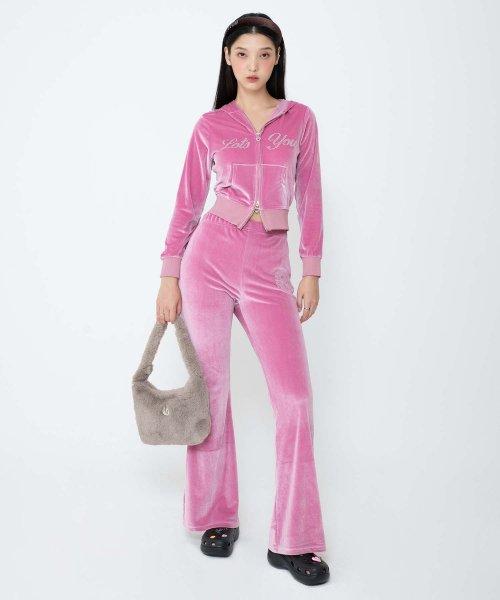 lotsyou_Britney Velvet Pants Pink