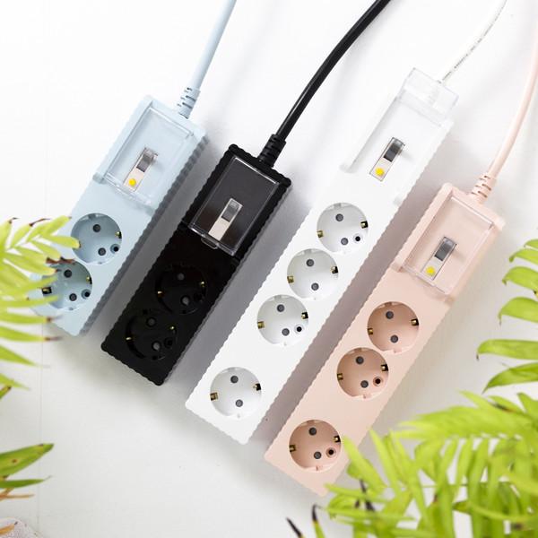 파워존 국산 4000W 고용량 웨이브 띄운탭 과부하차단 누전차단 고용량 콘센트