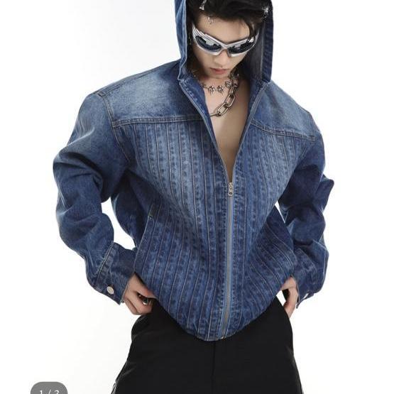 (새상품)콜드웨이브 데님후드자켓 팔아요!