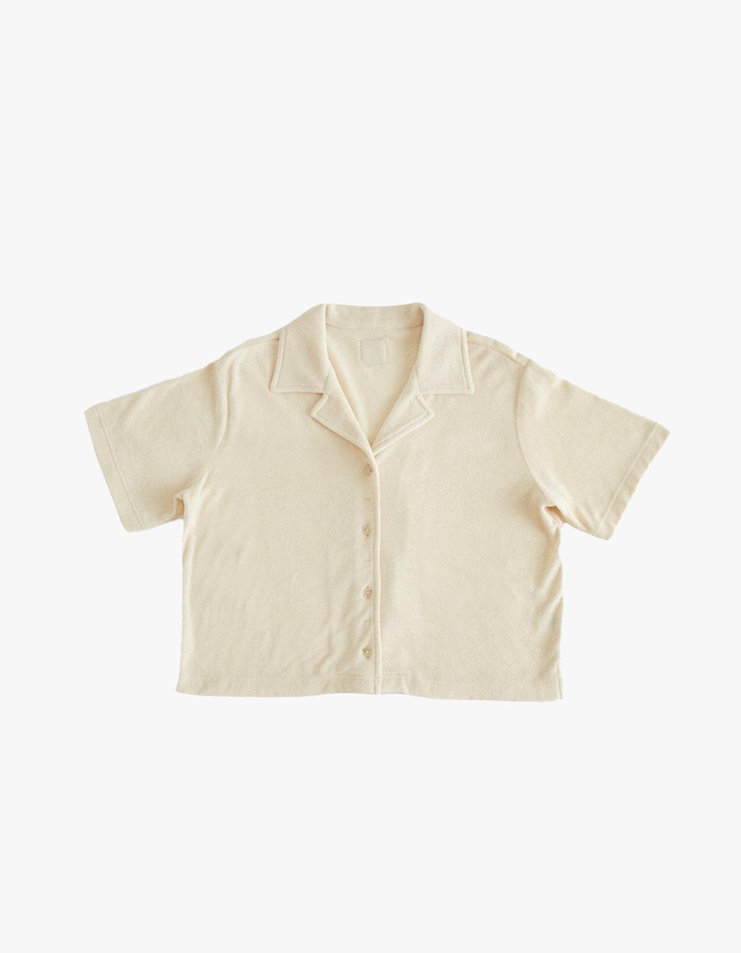 [editable scenario x EARTH] Towel Shirts - Ecru