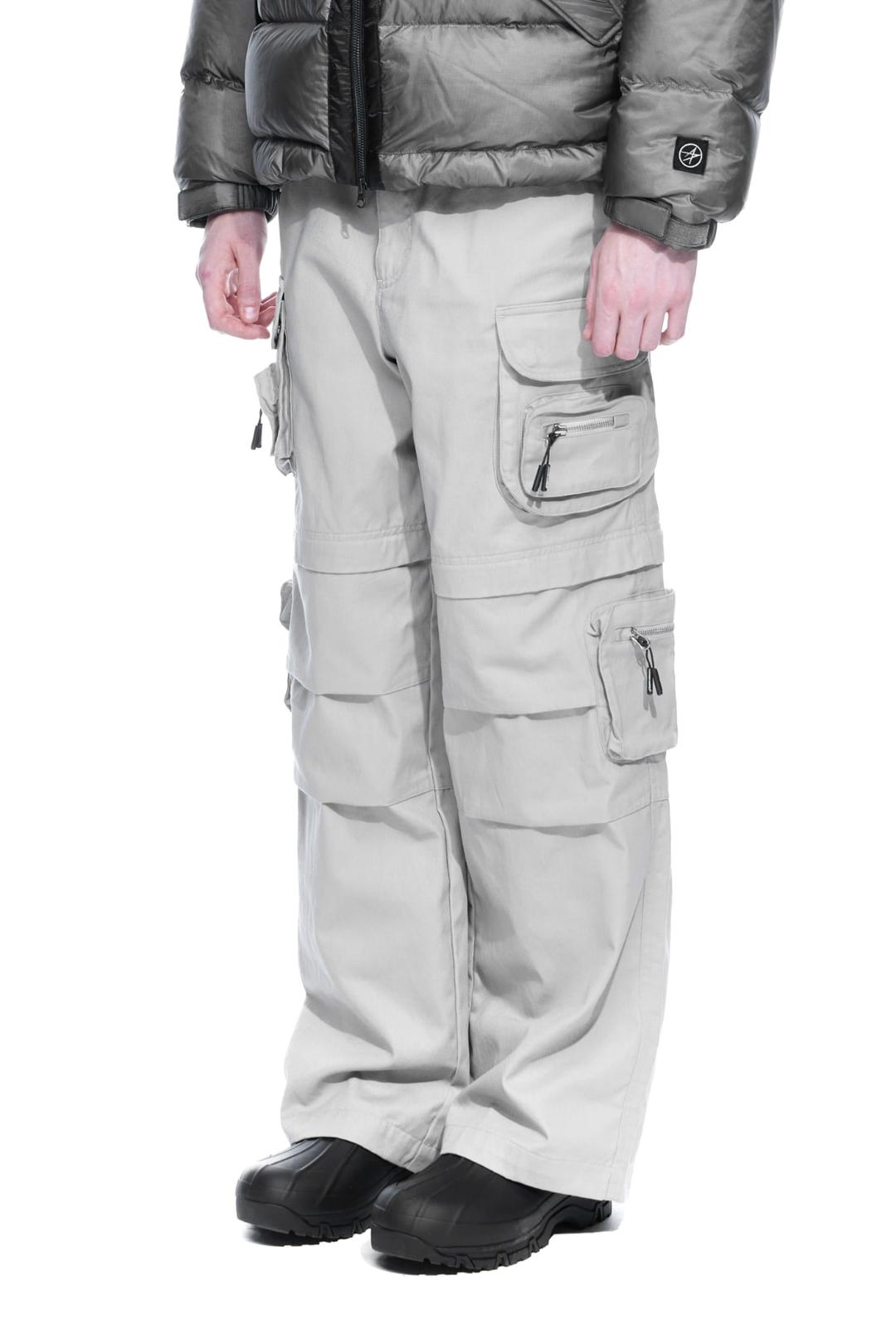 LM MULTI POCKET DOCKING CARGO PANTS (GREY)