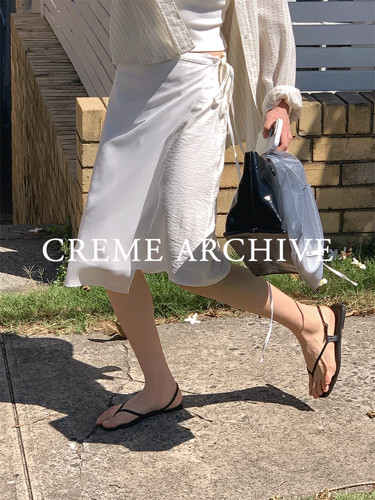[CRÈME ARCHIVE] 켈시 레이어드 스커트 SET