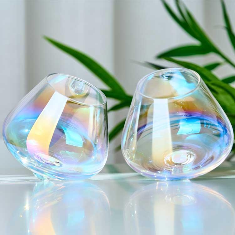 "원조 오로라 맛집" 댄싱 위드 오로라 와인잔 2P+선물상자 / 신혼부부 결혼 집들이