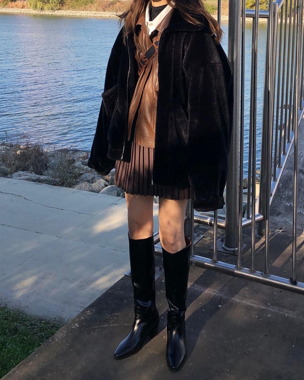 Big bear fur zipup