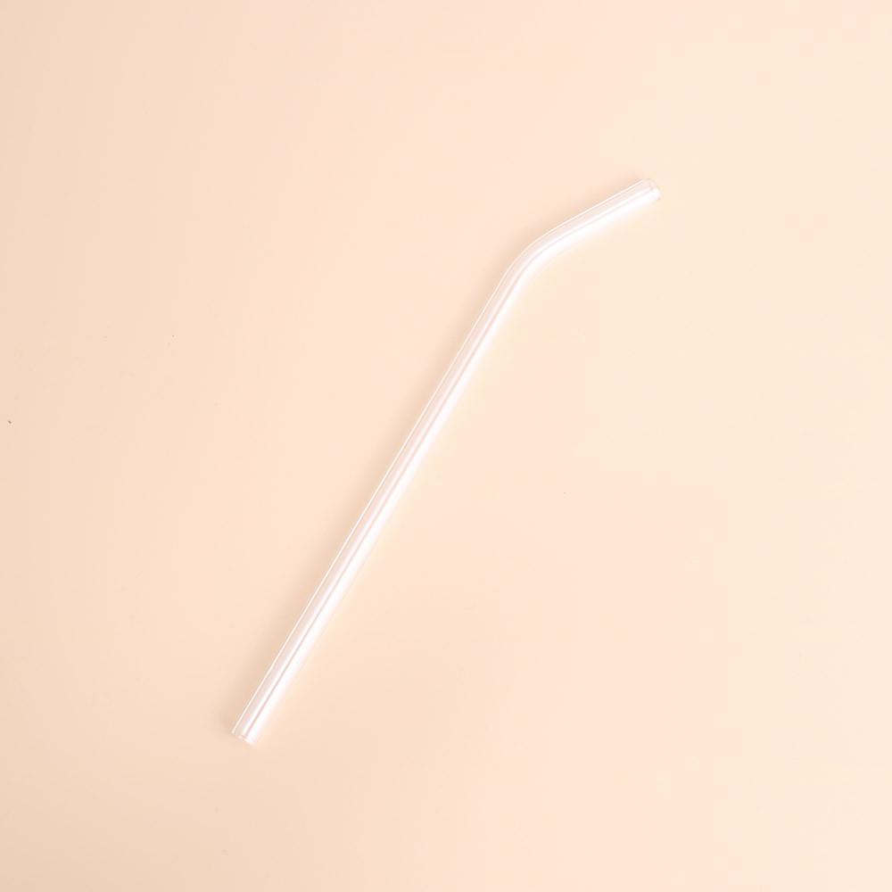 MAKA 마카 내열 유리빨대 투명 커브형