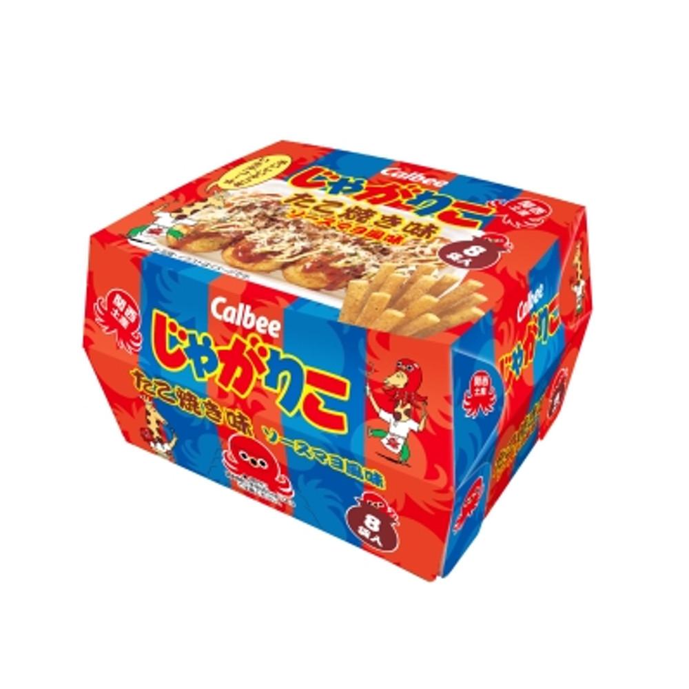 지역한정 - 가루비 [자가리코 - 타코야키 맛 BOX] / 일본 과자