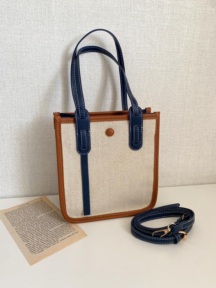 투웨이 스퀘어 캔버스 데일리 토트 미니 휴대폰 크로스백 2col