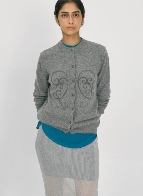 cashmere gray cardigan