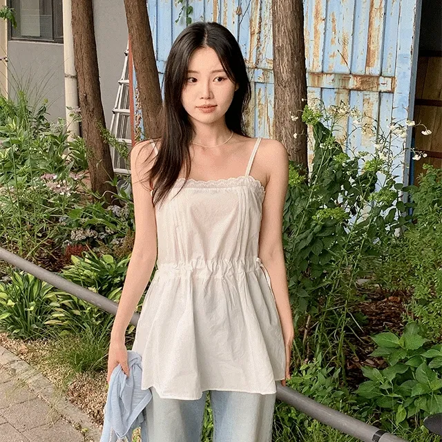 [기획][봄][여름][벚꽃룩]셀렌 레이스 레이어드 나시 미니 원피스 (2color)