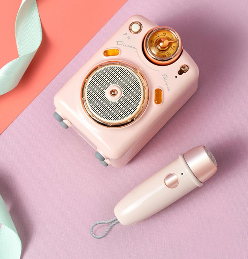 divoom 레트로 미니 스피커 마이크 FAIRY 블루투스 라디오 디붐 신제품