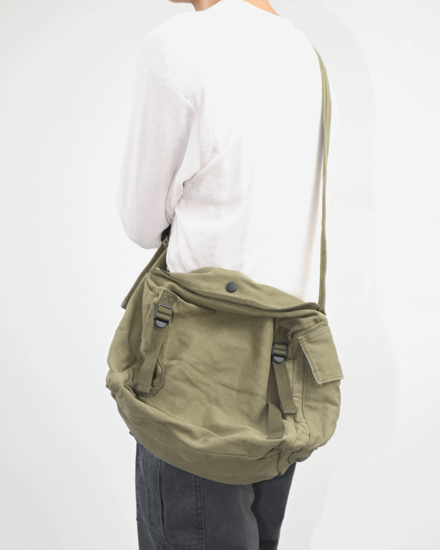 vintage button cross bag