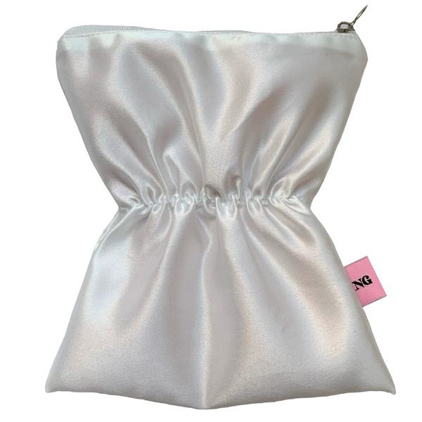 [힝]실크셔링파우치 화이트