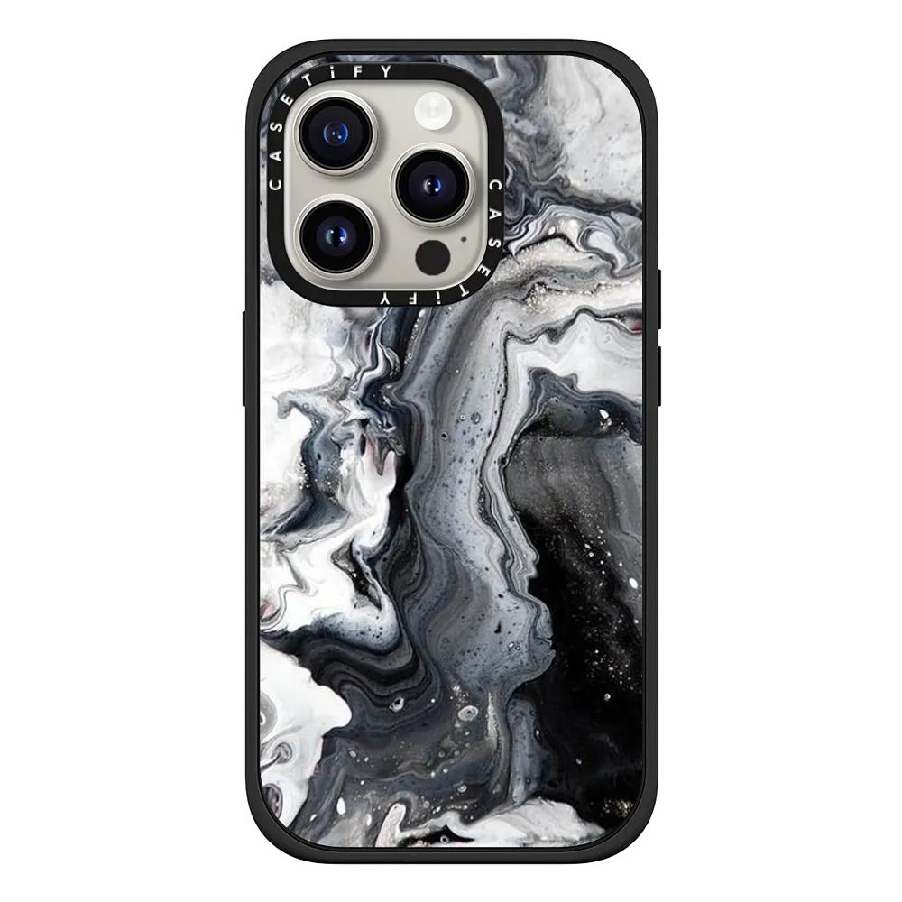 black and white marble