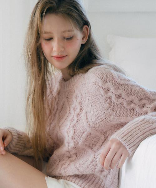 [Unisex] Heavywool Alpaca Fisherman Knit_6Colors