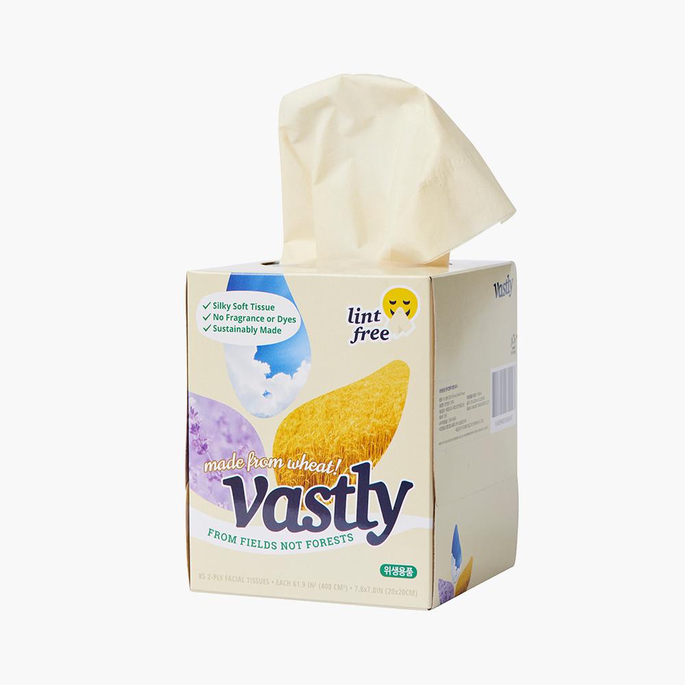 [바스틀리 공식스토어] 바스틀리 친환경 페이셜 갑티슈 85매 6입 화장지 휴지