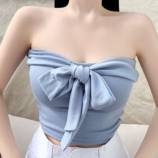 [당일발송큐티!러블리!섹시!무료배송] 바비 리본 튜브 탑[ 큐티! 러블리! 섹시! 만능 존예 리본 튜브 탑~~ 바비 인형 몸매 만들어주는 핏>.< ]