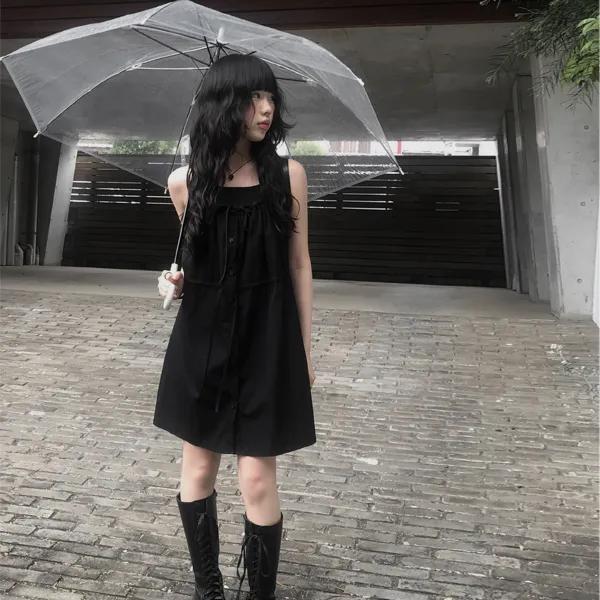 [특가세일🖤]시에 나일론 미니 나시 원피스 (2color)
