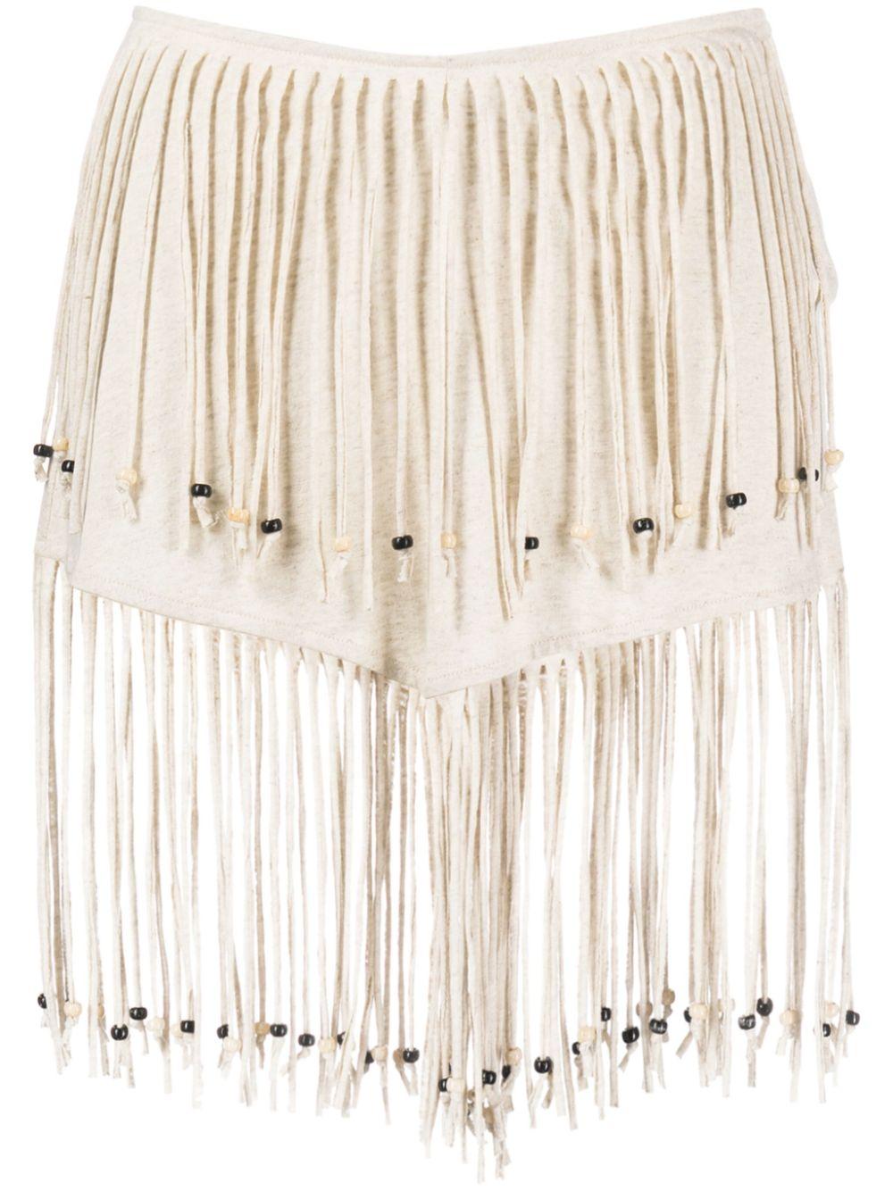 Monsoon fringed miniskirt
