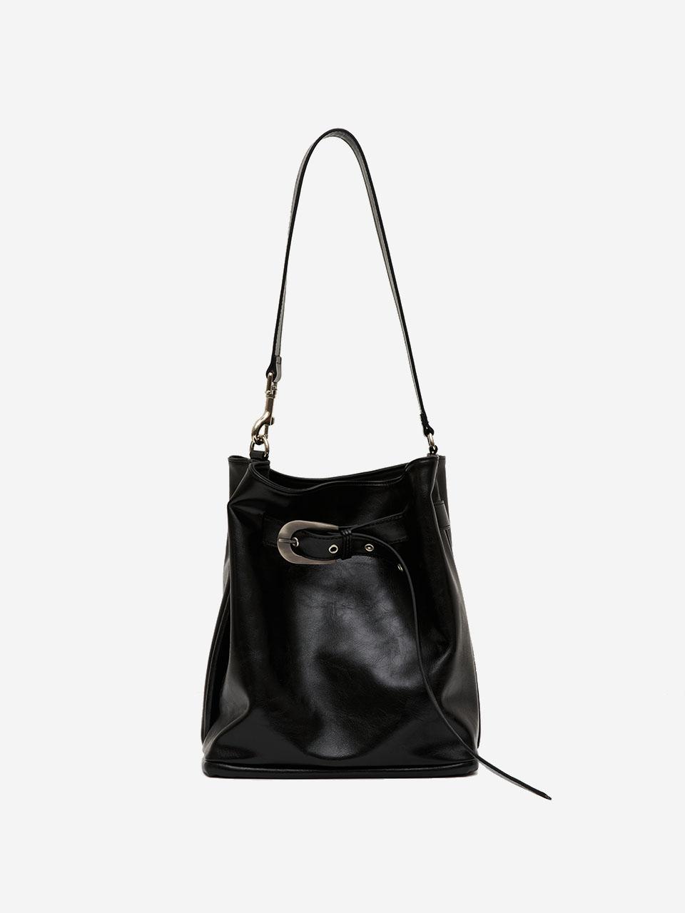 3/15 예약배송 farrier bucket bag (crinkle black)