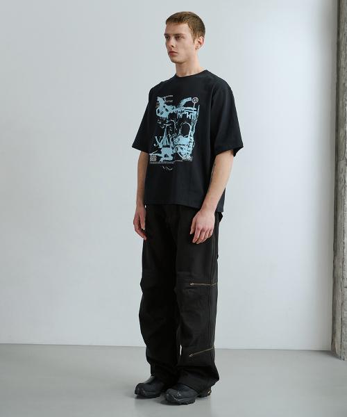Labor Zipper Pants Black