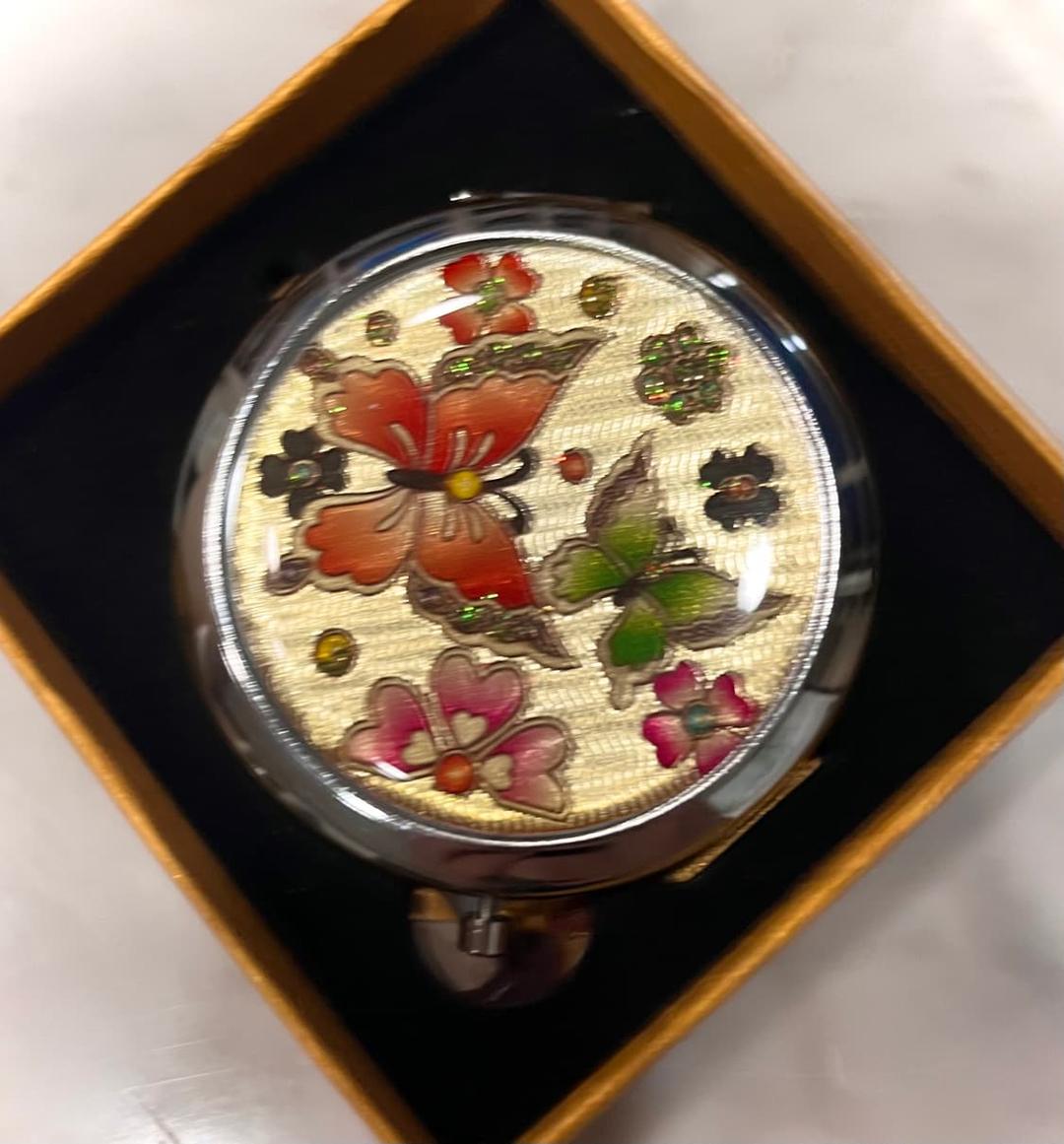 빈티지 오리엔탈 동양풍 엔틱 나비 손거울  | 후루츠패밀리