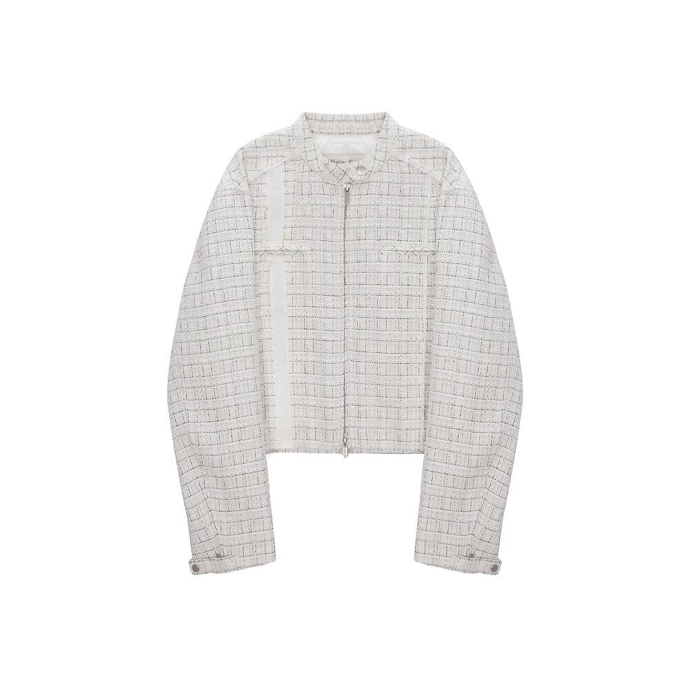 TWEED RACING JUMPER IN WHITE