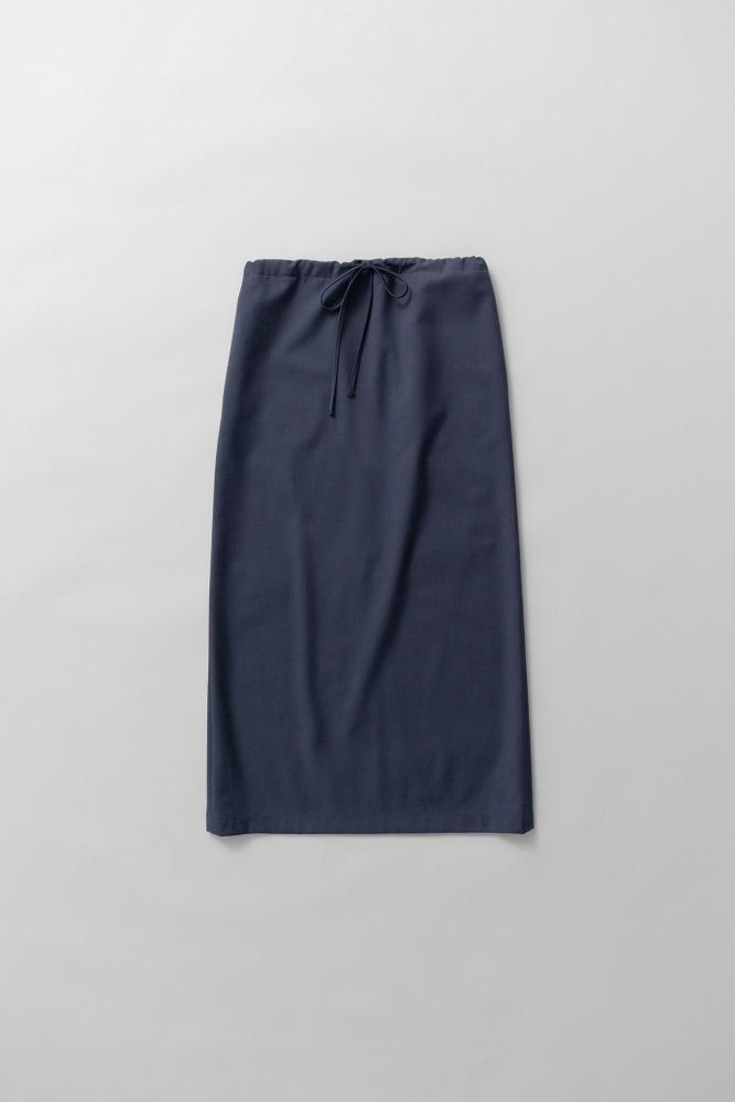 2nd) string maxi skirt (dusty blue)