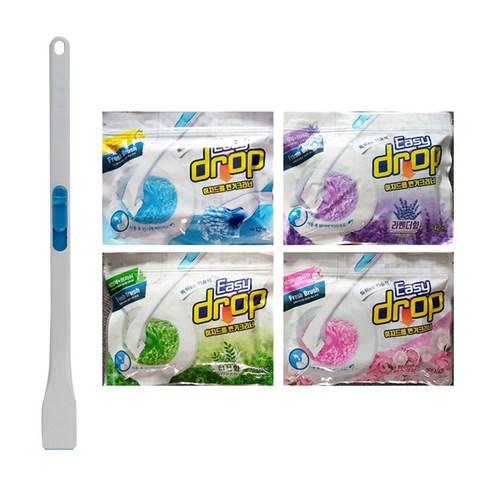 이지드롭 변기크리너 / 핸들 1개+리필4팩(향4종 48개) - 밀대/밀대포세트 | 쿠팡