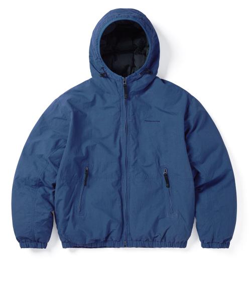 Washed Down Puffer Jacket Blue