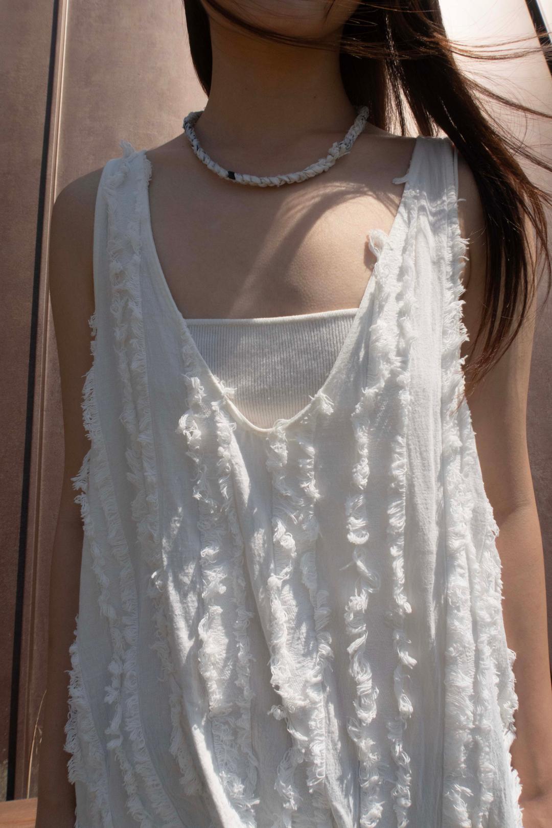 Supul x Saarom) Single crochet necklace - Meok