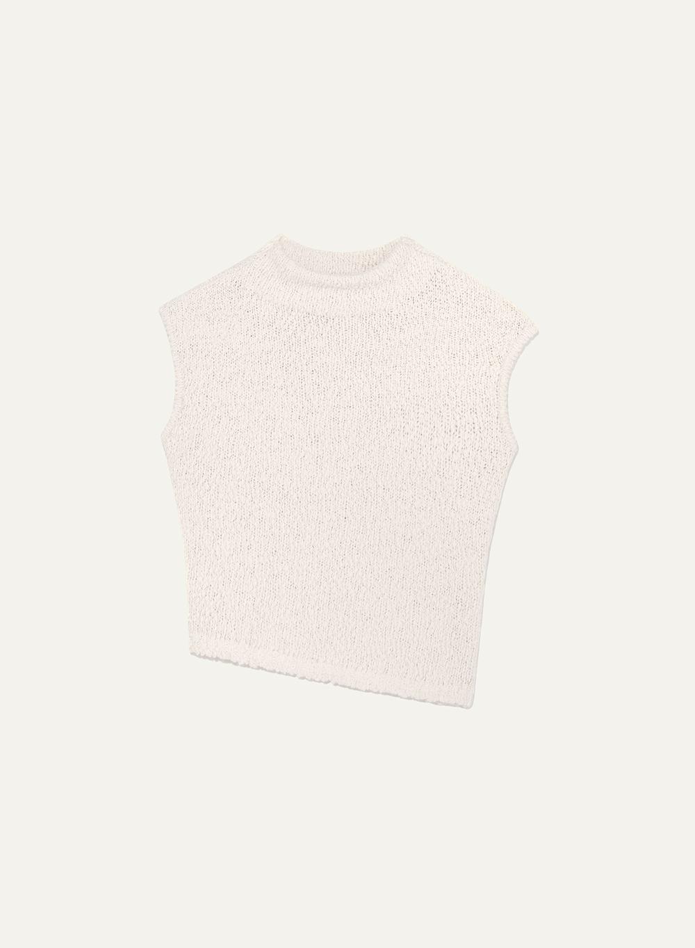 Amilia Boucle Top Ecru