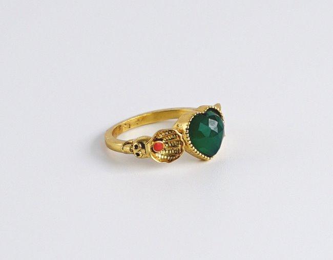 Vanité coeur Ring green