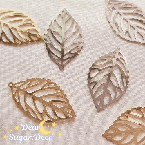 나뭇잎 프레임 팬던트 (4개)