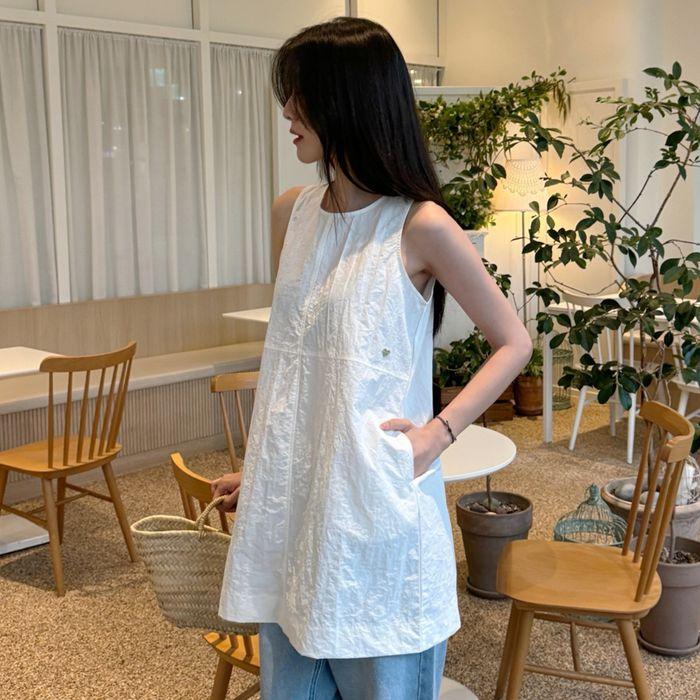 BACK STRING POINT LAYERD MINI DRESS IVORY