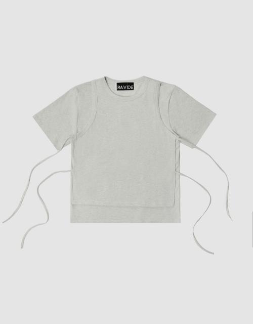 STRING LAYERED TEE OATMEAL