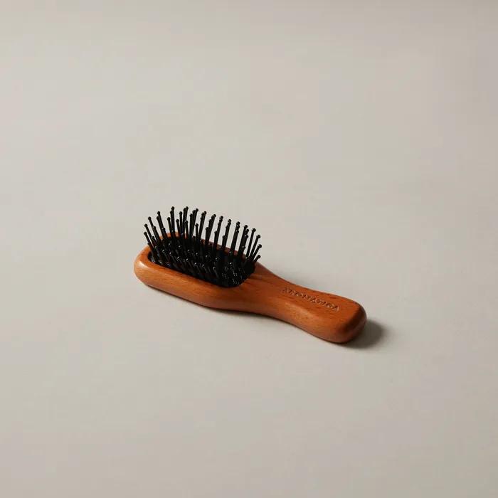 우든 스칼프 브러쉬 S 스몰  헤어브러쉬 볼륨앤컬 패들쿠션머리빗 휴대용 미니