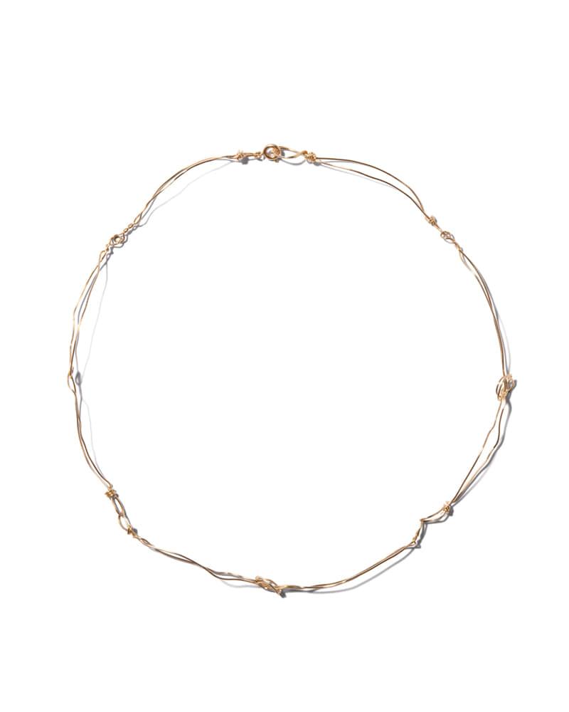 LOOSE KNOTS GOLD COLLAR