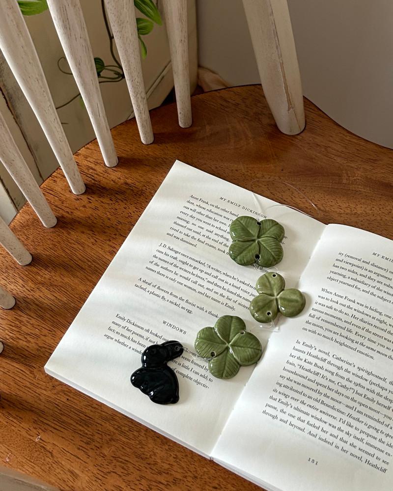 [ceramic] 클로버 토끼 모빌